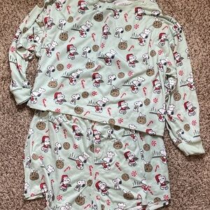 American Eagle Snoopy Pajama Set XL